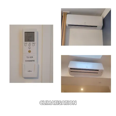 Soleil D'été - Netflix&wifi - Balcon - Climatisation - Parking Gratuit - Check-in 24h24 - Emplacement Vélos - Goodmarning Apartamento